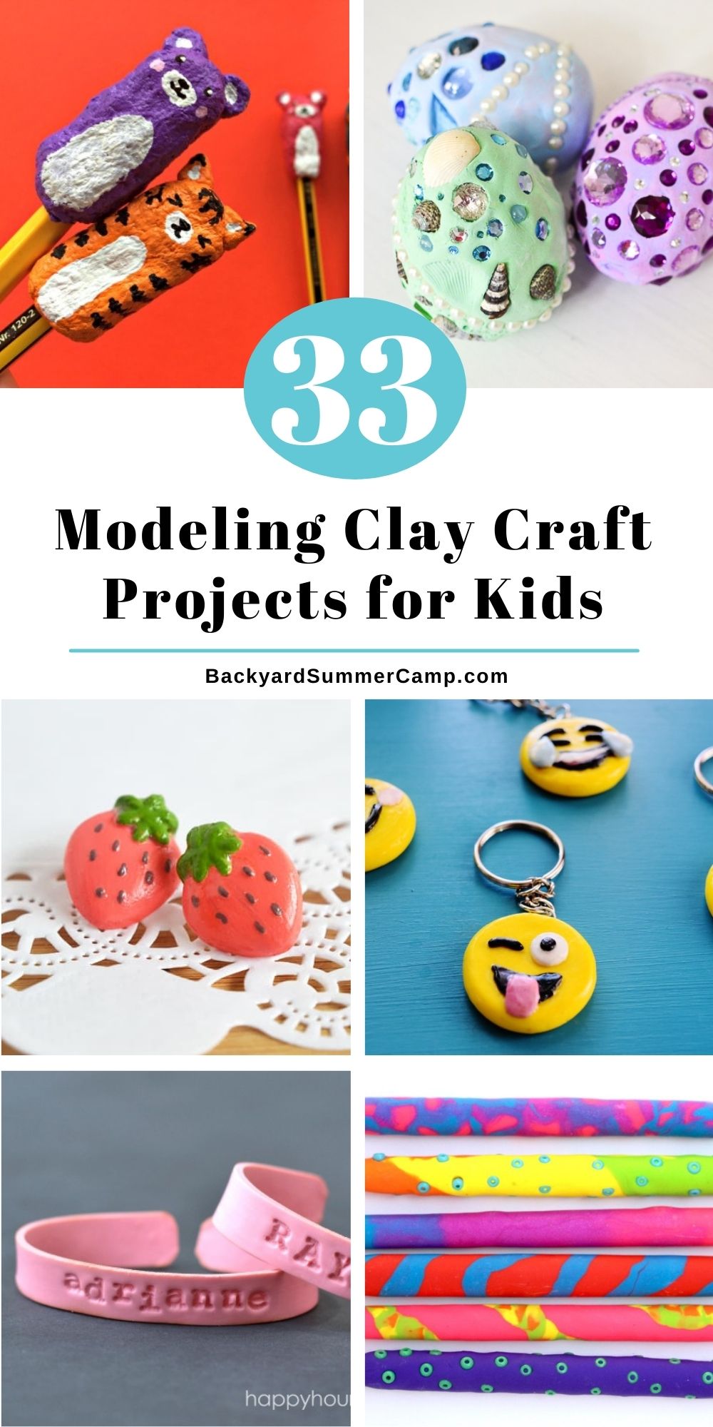 33 Modeling Clay Craft Projects for Kids - Backyard Summer Camp