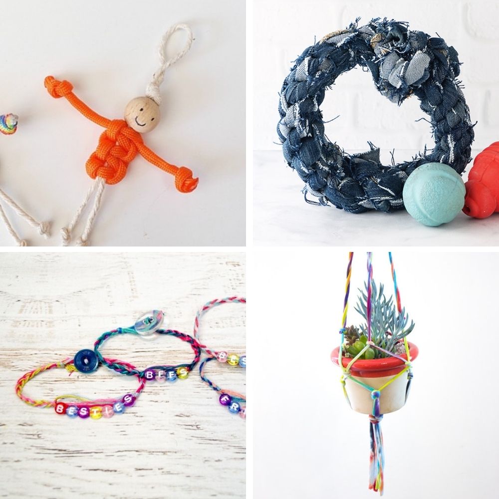 12 Paracord and Macrame Crafts for Kids- Backyard Summer Camp
