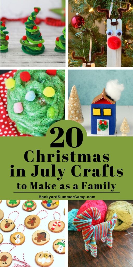 20 Christmas in July Crafts to Make as a Family Backyard Summer Camp