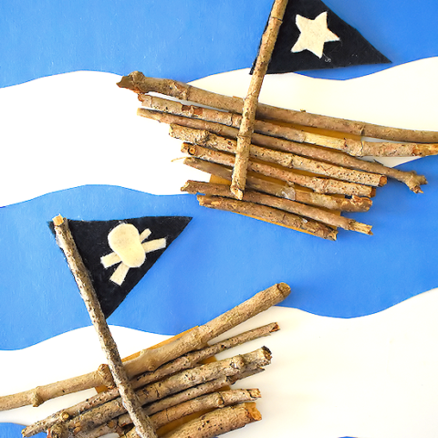 nature sticks pirate ship
