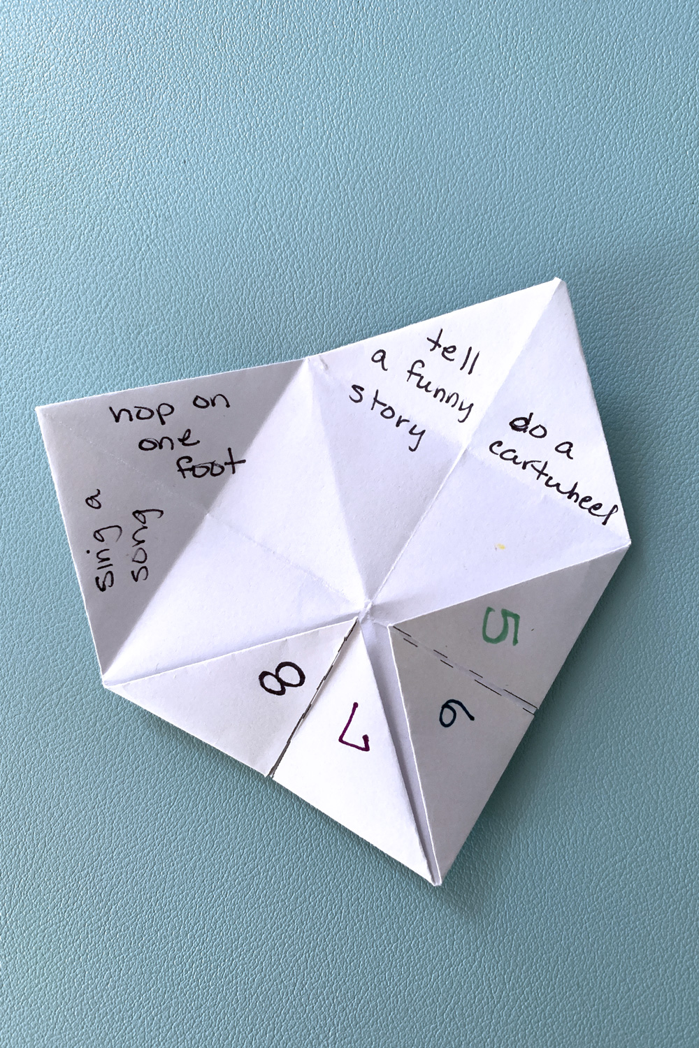 Origami Fortune Teller Game - Make an Easy Paper Kids' Craft - Backyard ...