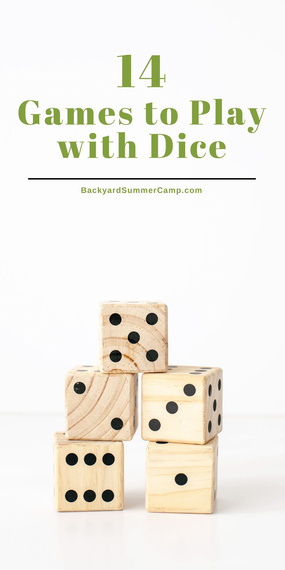 14 Dice Games to Play with 6-Sided Dice - Backyard Summer Camp