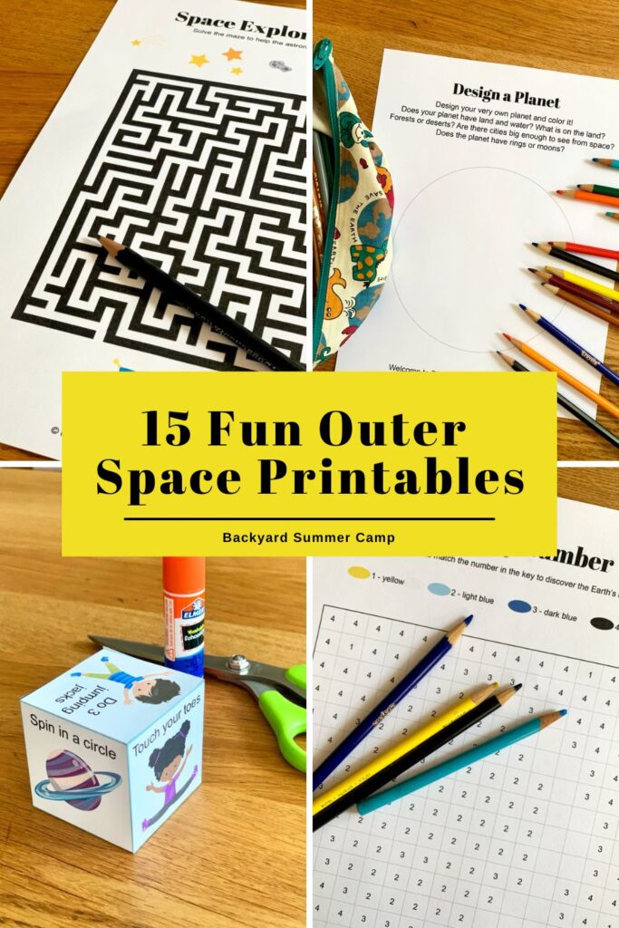 15 Outer Space Printables for Kids - Backyard Summer Camp