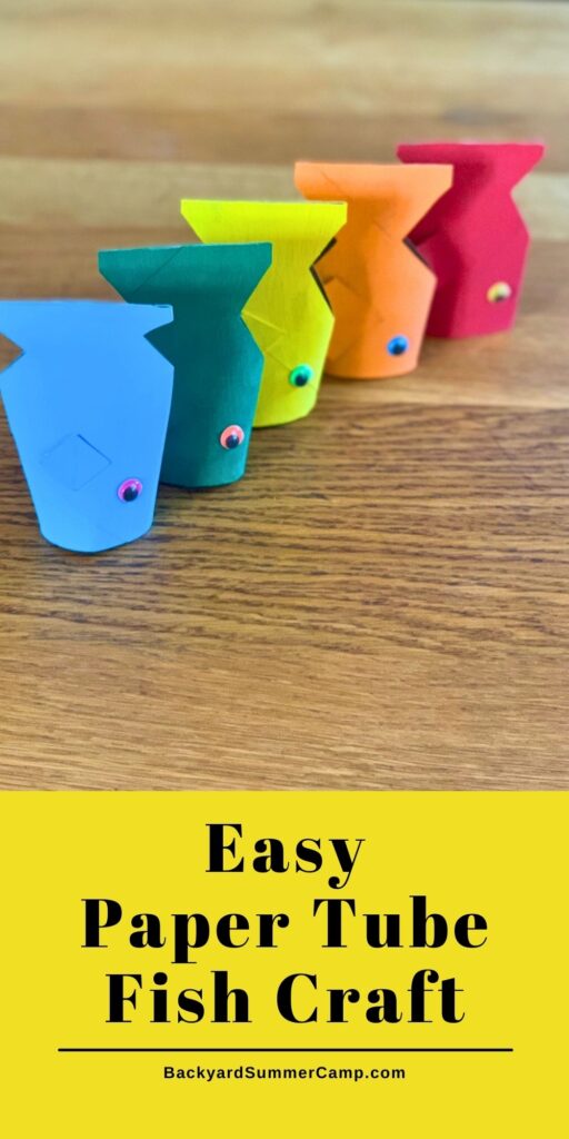 Craft Fish Fillets Easy Paper Fish Craft with TP Tubes - Backyard Summer Camp