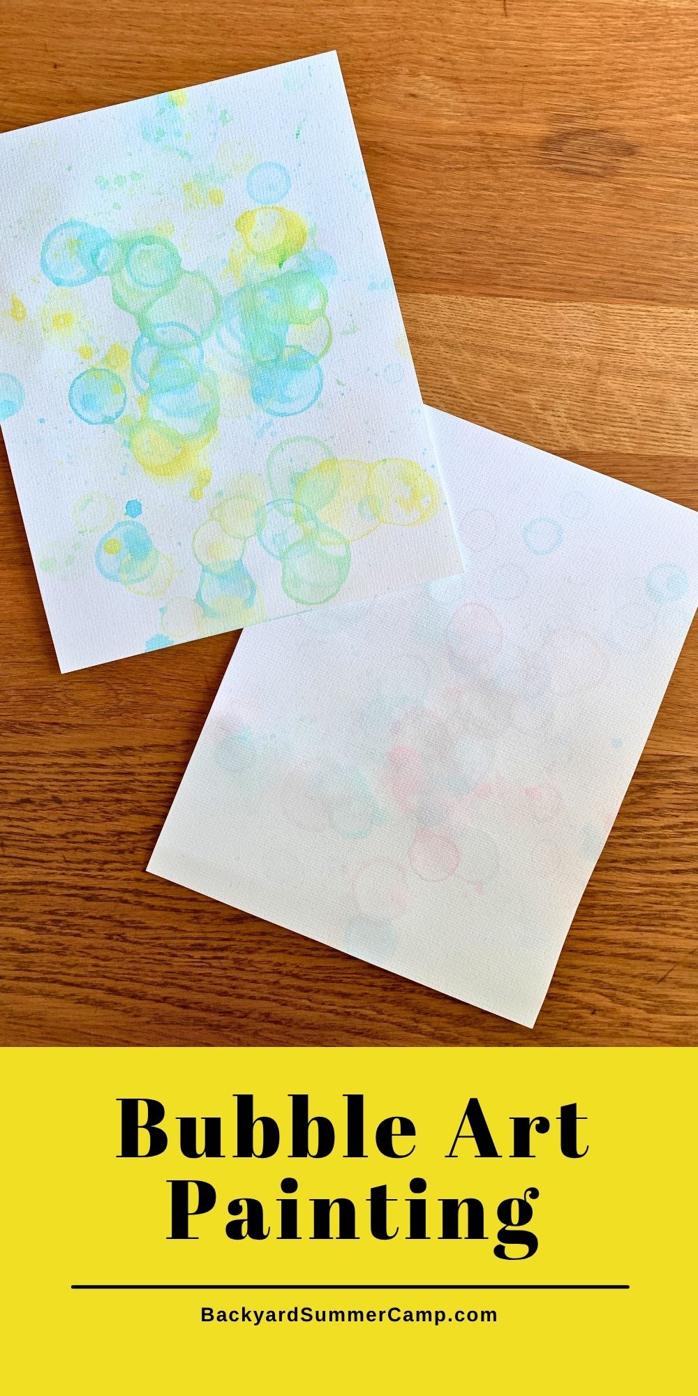 Bubble art painting.