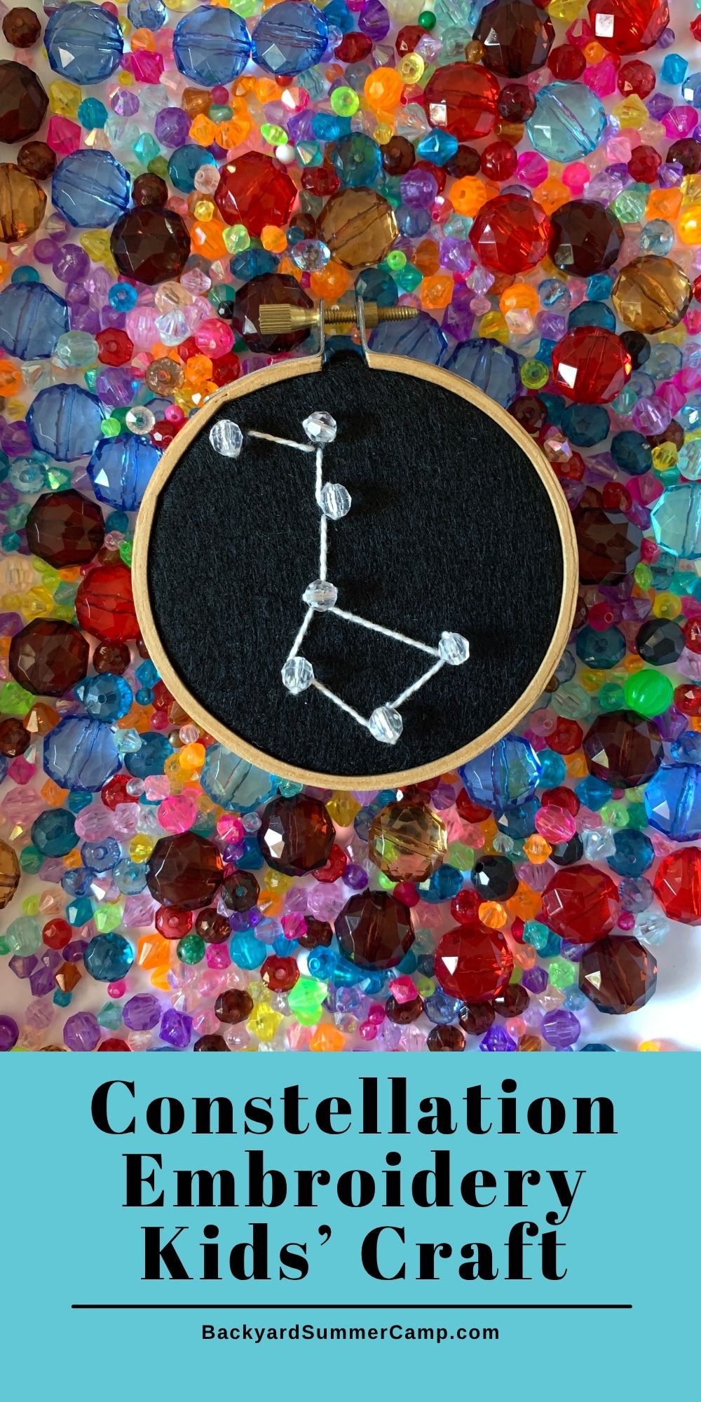 Constellation Embroidery Kids' Craft.